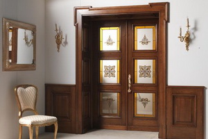 Двухпольные деревянные двери